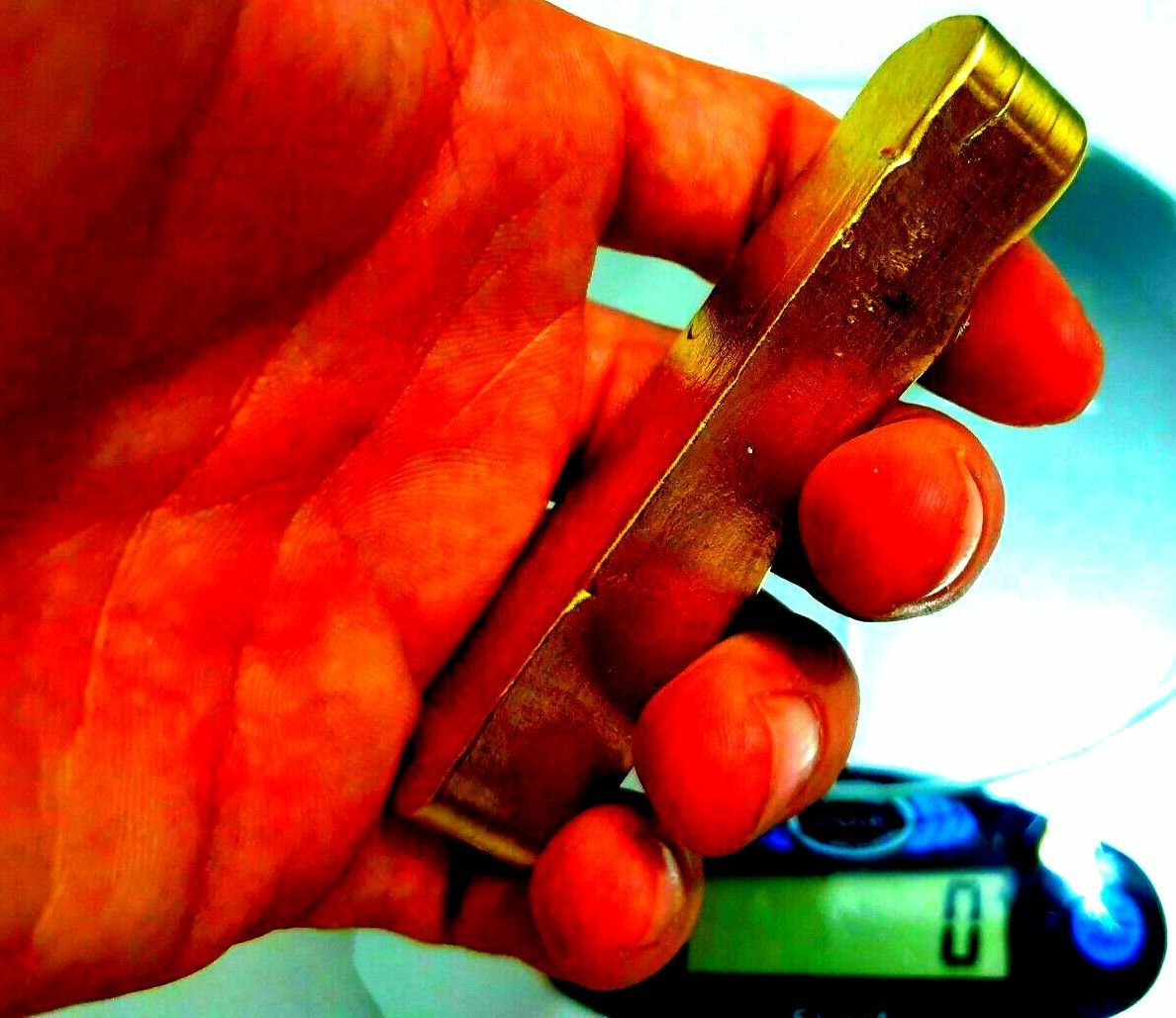 270 GRAMS SCRAP GOLD BAR FOR GOLD RECOVERY MELTED DIFFERENT COMPUTER COIN PINS💣