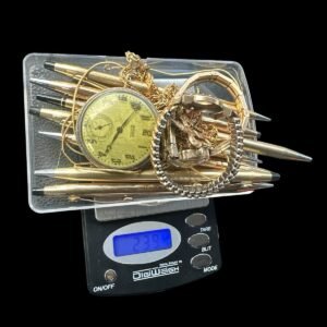 Lot of 228 Grams Gold Filled Jewelry Lot Scrap Parts Including The Metals
