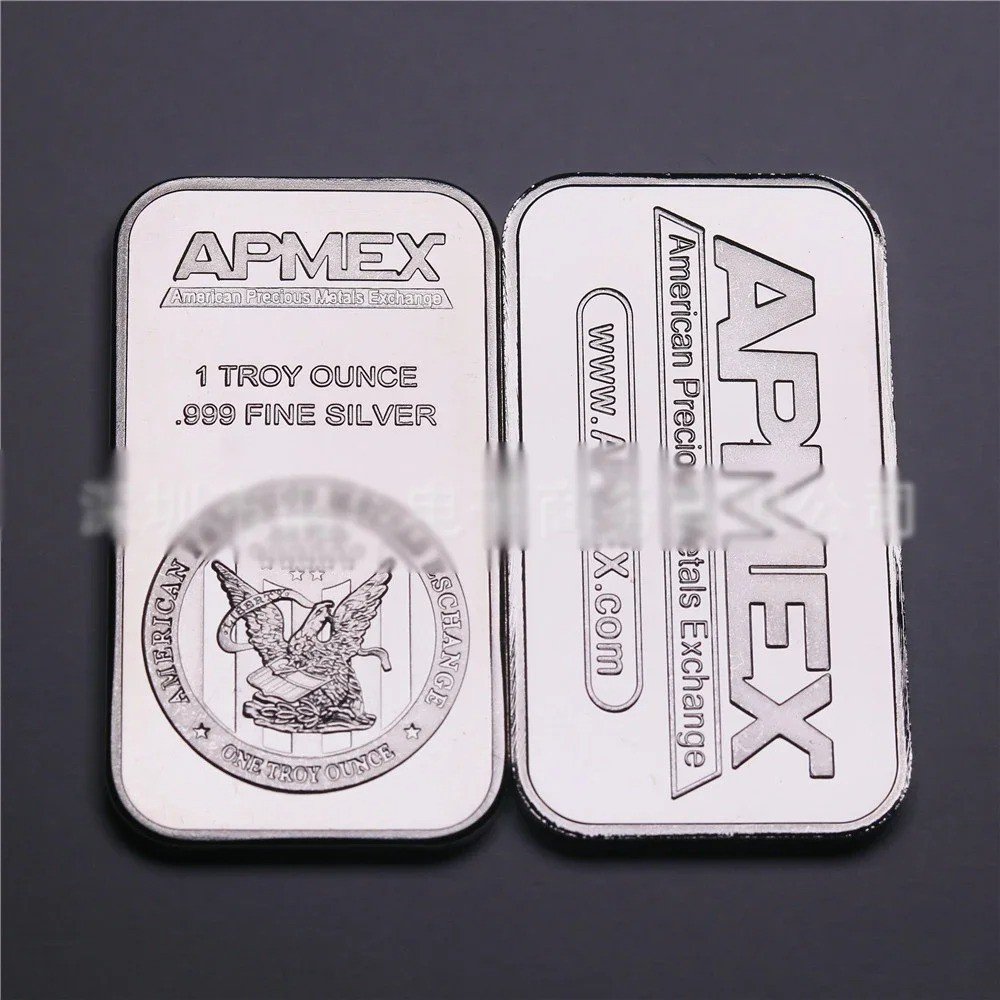 APMEX-1 oz Silver Bar .999 Fine Sealed American Precious Metals-USA