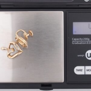 Solid Gold Scrap Lot - 10K Gold Heart Charm & 14K Gold Screw on Earring 4g
