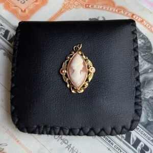 Scrap Or Wear 2.2g TW Multi-tone 10k Gold Cameo Pendant Rose Yellow