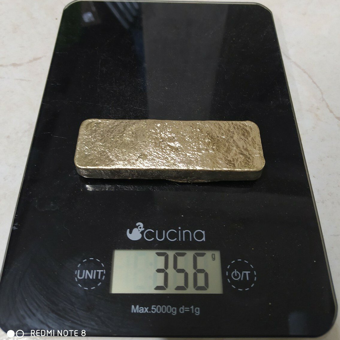 356 Grams Scrap Gold Bar For Gold Recovery Melted Different Computer Coin Pins