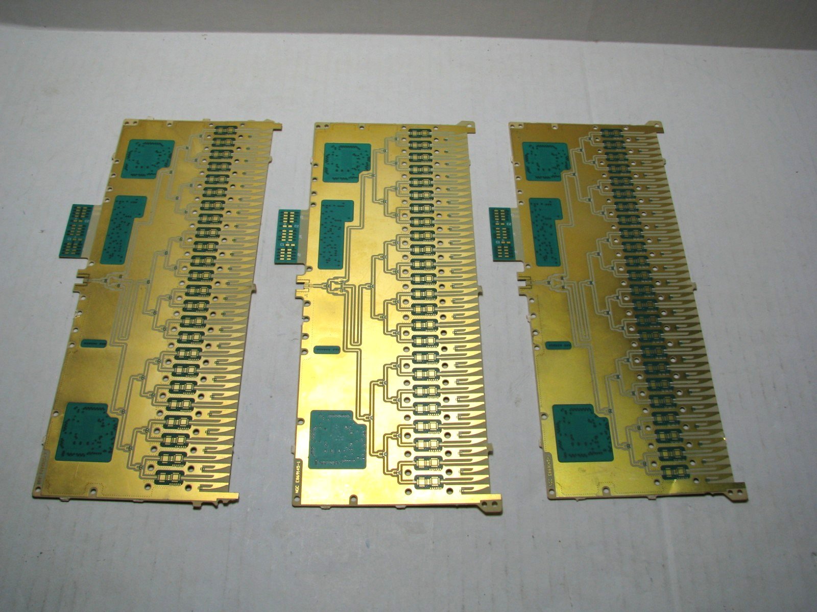 3 Gold Plated Electronic Scrap Lot 3A 5.4 oz Super Thin AS-IS FREE SHIP (X7)