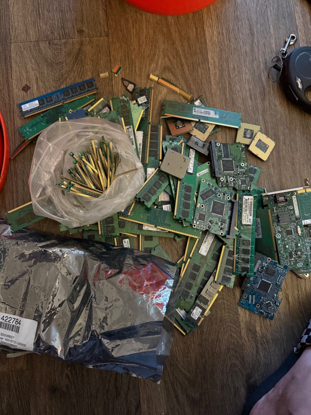 5 LB Scrap trimmed Computer Memory RAM and cpu For Gold Recovery precious metal