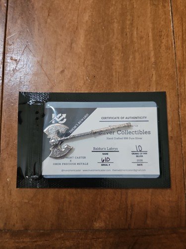 Caster Collectibles Omen Precious Metals Thor's Reward 10 Gram SILVER