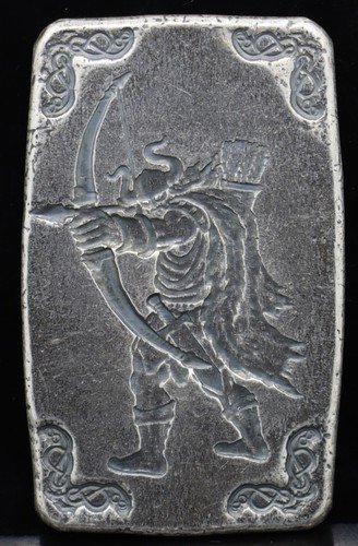 Monarch Precious Metals 5oz Viking Archer w/ Bow & Arrow .999 Silver Bar