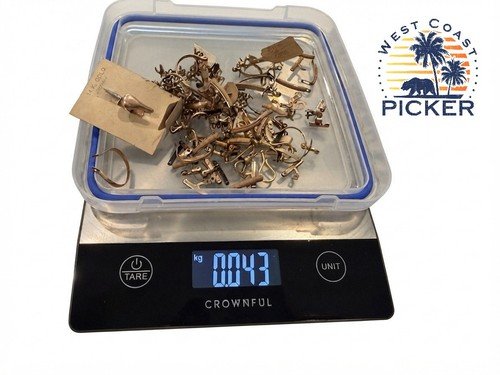 43 Grams Of 12k/14k GF Gold Filled Eyeglasses Scrap Parts Recovery Lot