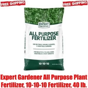 Expert Gardener All Purpose Plant Fertilizer, 10-10-10 Fertilizer, 40 lb.