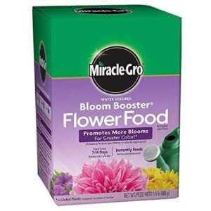 Miracle-Gro Water Soluble Fertilizer Booster Bloom Plant Food Grow Flowers 1.5lb