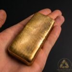 507 Grams Scrap Gold Bar For Gold Recovery Melted From PC Boards Pins Different