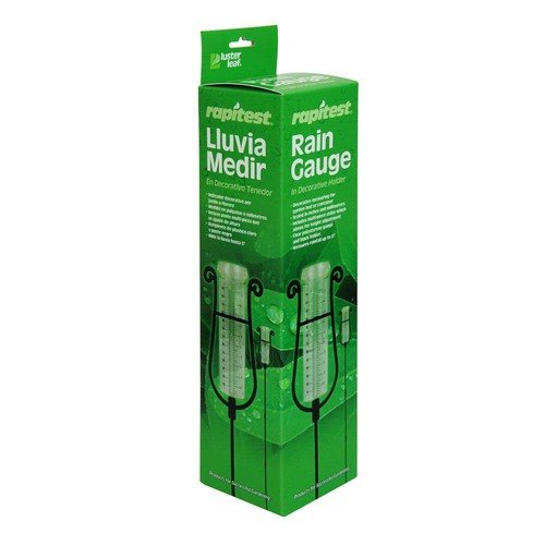 Rain Gauge With Decorative Holder, Gardening Products Luster Leaf Rapitest 1640