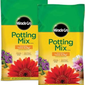Miracle-gro Potting Mix Soil, Enriched, Outdoor & Indoor Plants, 8Qt. 2Pack