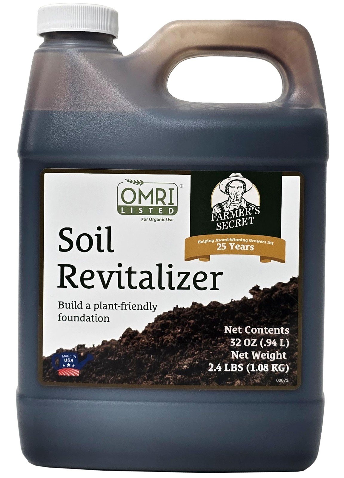 Farmer’s Secret Soil Revitalizer - Organic (OMRI Listed) Dirt Health 32oz