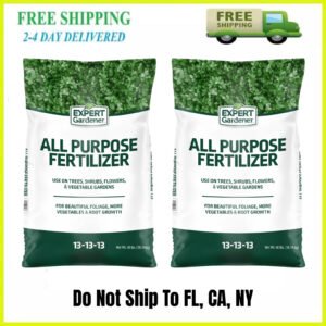2 Pack Expert Gardener All Purpose Plant Food Fertilizer 13-13-13 Formula 40 lb