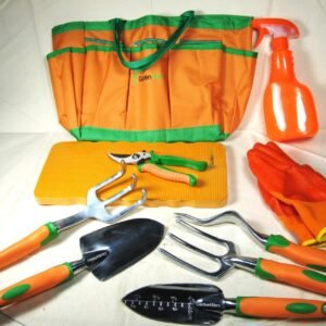 10 PC Garden Tool Set, Heavy Duty ALuminum, Rubber Easy Grip Handles, good deal