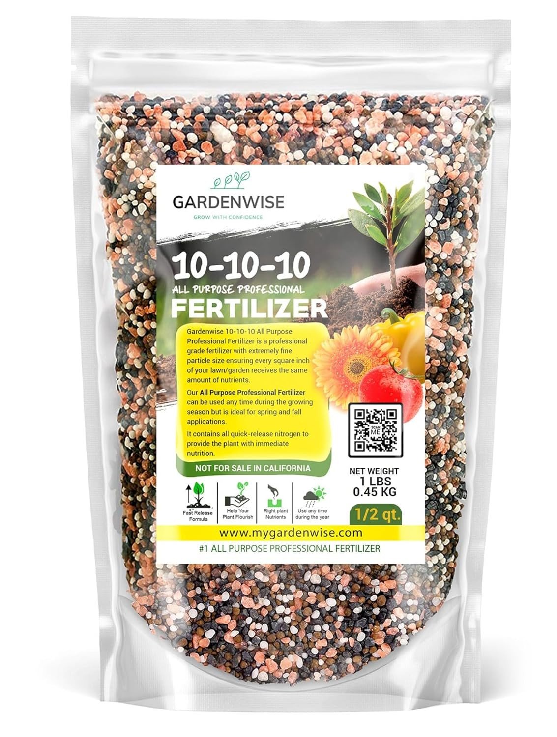 10-10-10 Plant Fertilizer Slow Release - 10 10 10 All Purpose Granular Garden