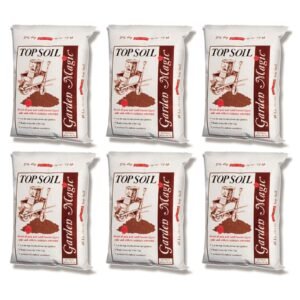 Michigan Peat Garden Magic Organic Planting Potting Soil, 40 Pound Bag (6 Pack)