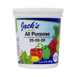 Jack's Classic 20-20-20 All Purpose Water-Soluble Fertilizer, 1.5lbs