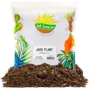 Jade Plant Potting Soil Mix 8QT, Hand Blended Amendment for Jade Succulents