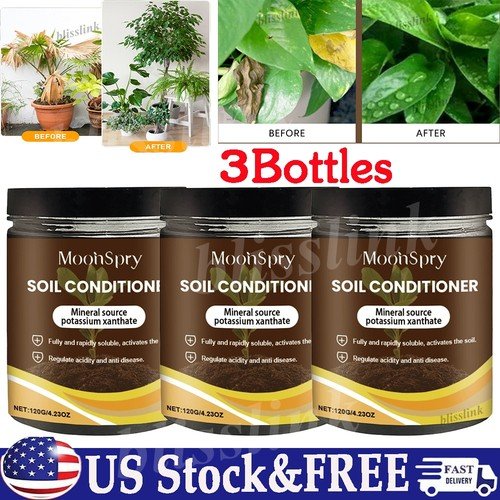 3Bottles Soil Activators,Organic Activators and Plant Fertilizers,Garden ~ HOT