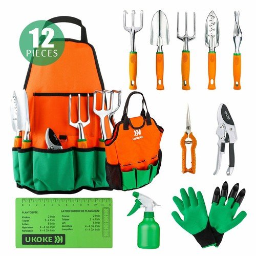 Berry&Bird Garden Tools Hand Gardening Tools For Planting Transplanting Digging