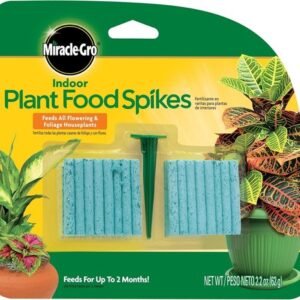 Miracle-Gro Indoor Plant Food 48-Spikes Fertilizer Spikes 2.2-Ounce
