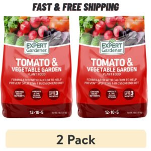 (2 Pack) Expert Gardener Tomato & Vegetable Plant Food 4 lb - 12-10-5 - NEW