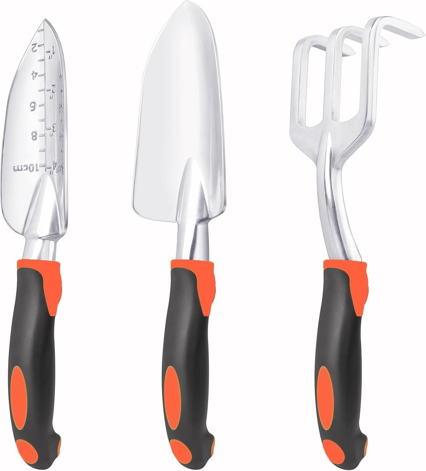 Garden Tools Set 3 Pack Heavy Duty Gardening Tools with Ergonomic Handles