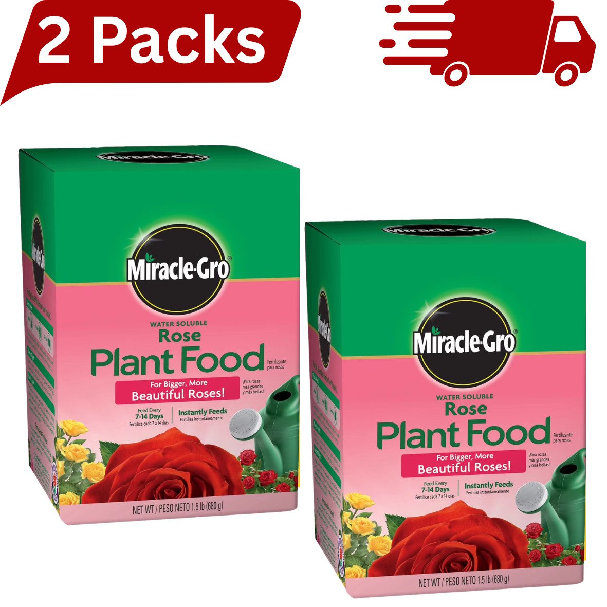 Miracle-Gro Water Soluble Powder Rose Plant Food Instantly Feeds 1.5 lb