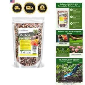10-10-10 Plant Fertilizer Slow Release - 10 10 10 All Purpose Granular Garden...