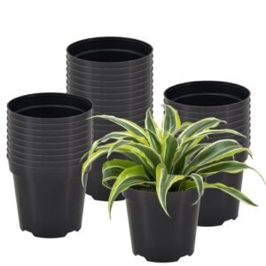 Arcadia Garden Products 100-Pack 4-Inch Nursery Pot Drainage Holes Heavy Duty