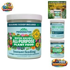 Water Soluble All Purpose Plant Food 20-10-20 - 1.5 lb for Vibrant Growth