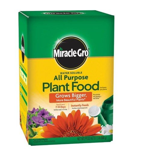 Miracle-Gro Water Soluble All Purpose Plant Food Fertilizer 1.5 lb
