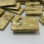 1200 Grams Scrap Gold Bar For Gold Recovery Melted Different Computer Coins Pins