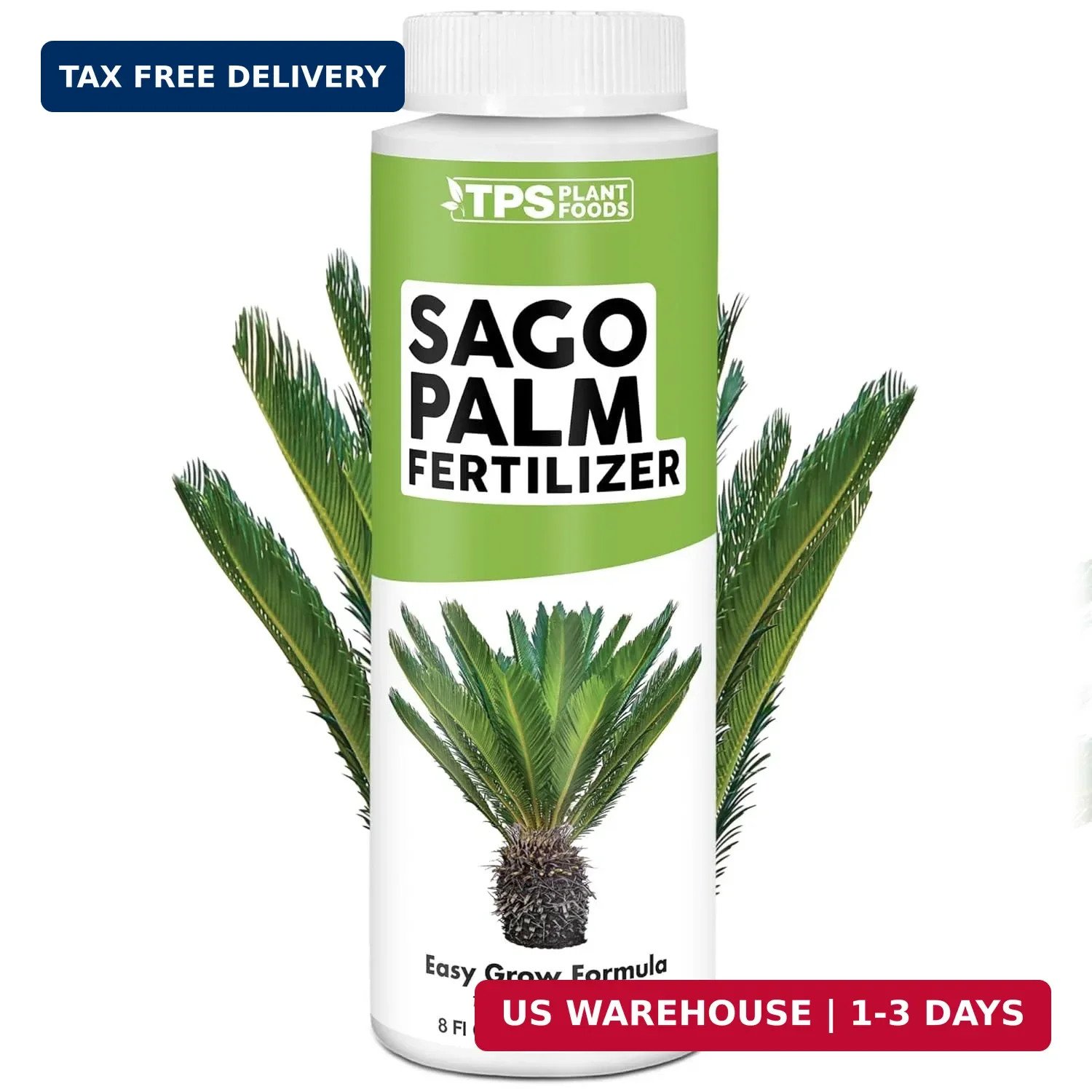 Sago Palm Fertilizer - Liquid Plant Food for Rich Green Fronds, Stronger Roots &