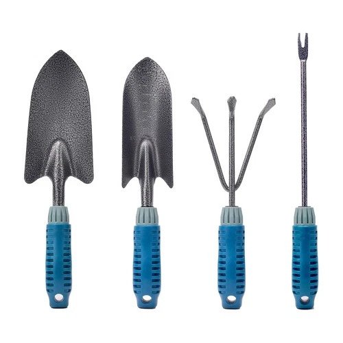 4 Piece Garden Tool Set Heavy Duty, Gardening Hand Tools Work No-Slip Grip Tr...