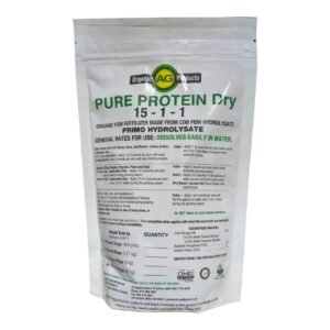 Pure Protein Dry 1-lb (15-1-1) Fish Fertilizer Organic Aminos Cod Fish Hydrolysa