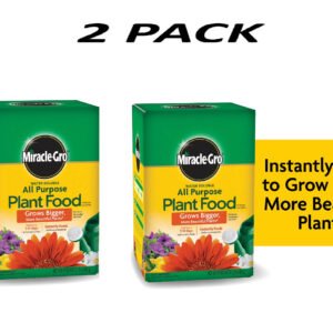 (2 Pack) Miracle-Gro Water Soluble All Purpose Plant Food 1.5 lbs.