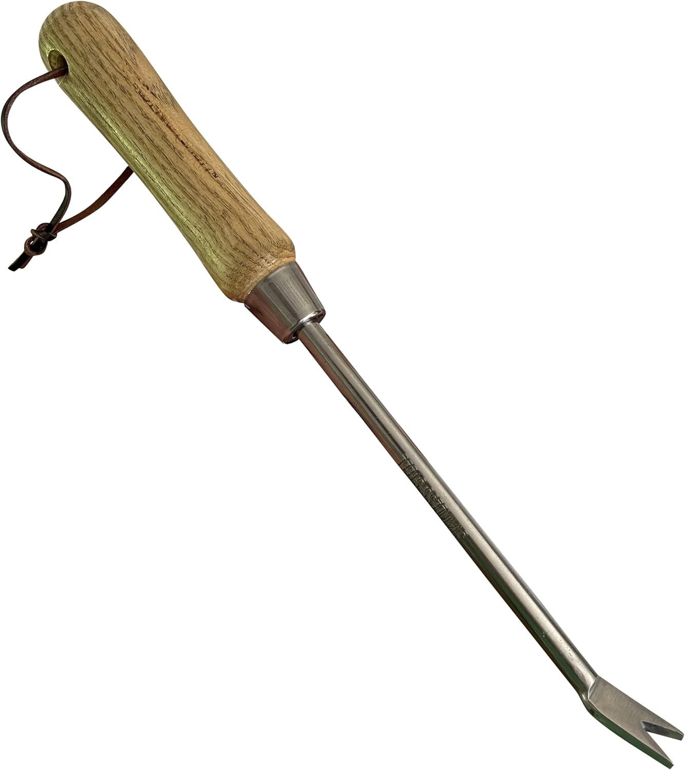 Garden Guru Eco Dandelion Weeder Tool with Ergonomic Wood Handle - 100% Recycled