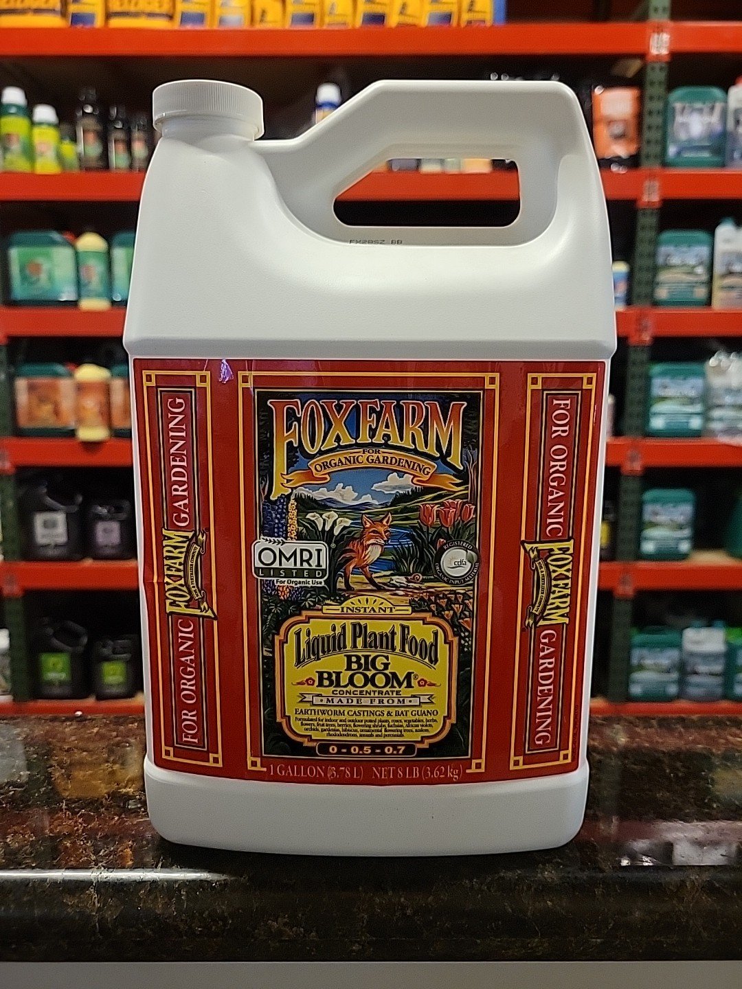 Fox Farm Big Bloom 1 Gallon Liquid Plant Food Concentrate For Organic Gardening