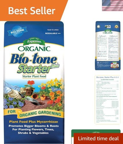 Organic Bio-Tone Starter plus 4-3-3 Natural & Organic Starter Plant Food with Bo