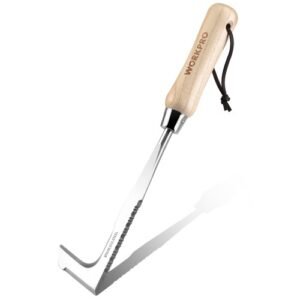 WORKPRO Crack Weeder Crevice Weeding Tool Stainless Steel Manual Weeder L Shaped