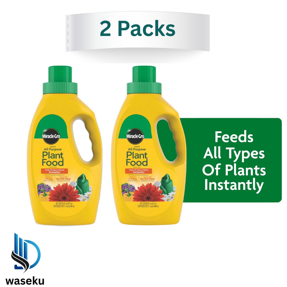Miracle-Gro Liquid All Purpose Plant Food, Concentrate, For All Plant Types, 32