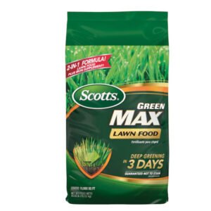 Scotts Green Max Lawn Food Fertilizer 33.3 lb Covers 10,000 Sq Ft 27-0-2 New