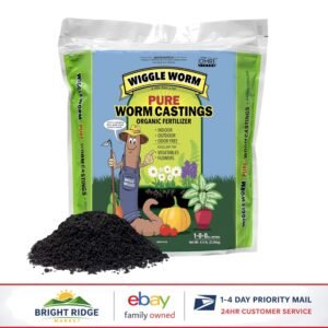 High-Quality Organic Worm Castings Fertilizer for Healthy Houseplants, 4.5lbs