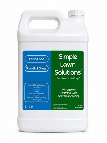 Simple Lawn Solutions 27–0–0 Liquid Lawn Fertilizer, 12,800sq Ft, 1 Gallon, NEW