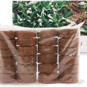 24 pcs Indoor Potting Soil,Plant soil - Compressed Coir Fiber Growing Media Orga