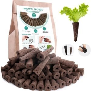 Grow Sponge Hydroponics Replacement Seed Starter Pods Plug Root Growth Kit