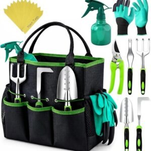 Gardening Tools Set with Ergonomic Handles Durable Aluminum Alloy Complete