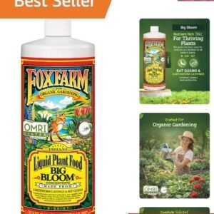 Fox Farm Big Bloom Liquid Plant Food - Organic Bloom Fertilizer for Flowering...